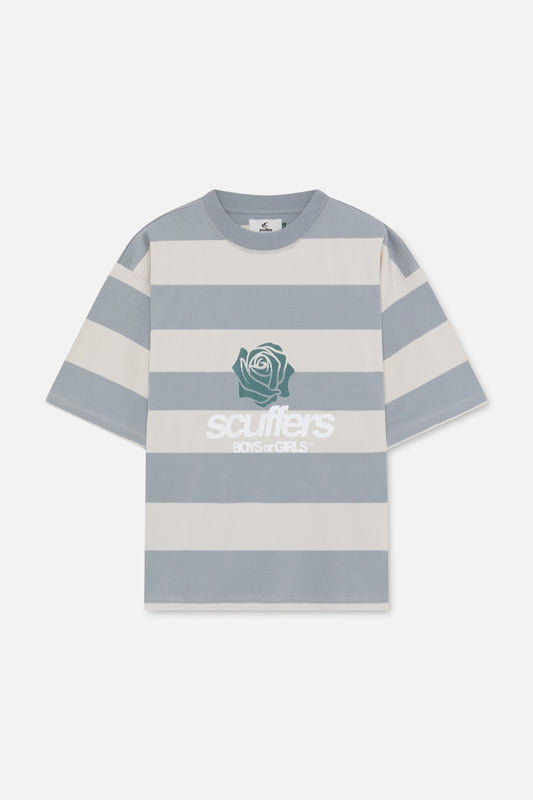 Boy Grey Striped T-Shirt