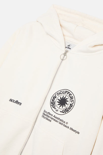 Champ Ecru Zipped Hoodie