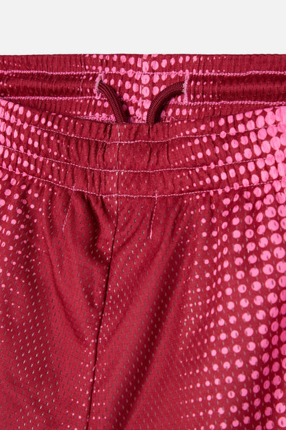Frequency Red & Pink Shorts