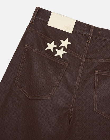 Braided Brown Jumbo Shorts