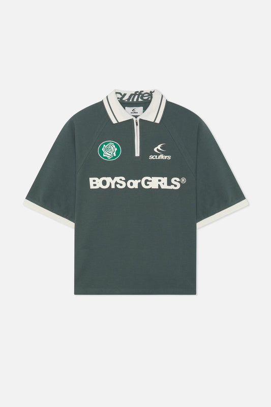 Boys or Girls Green Polo