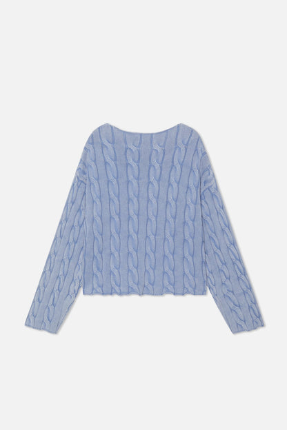New Trench Blue Knit