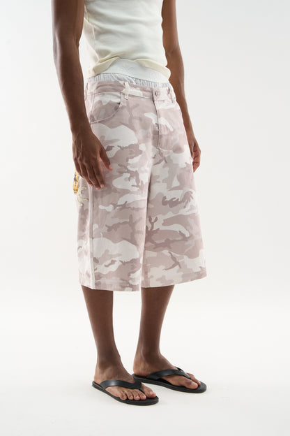 Camo Light Grey Shorts