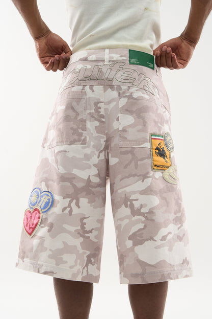 Camo Light Grey Shorts