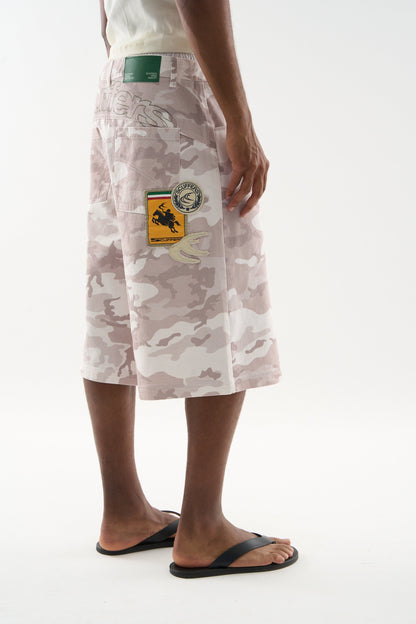 Camo Light Grey Shorts
