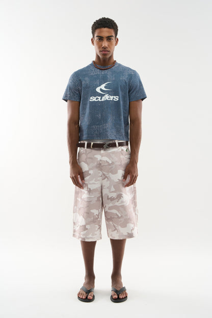 Crocodile Navy Fitted T-Shirt