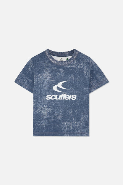 Crocodile Navy Fitted T-Shirt