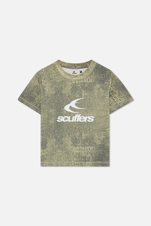 Crocodile Dusty Green Fitted T-Shirt