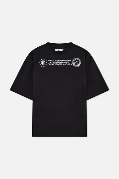 Confused Black T-Shirt