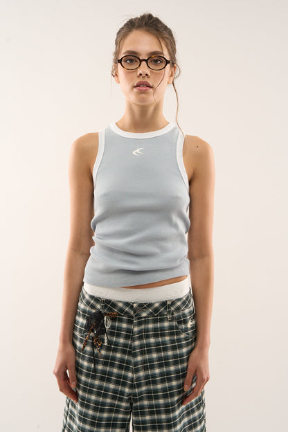 Waffle SCFF Light Blue Tank Top