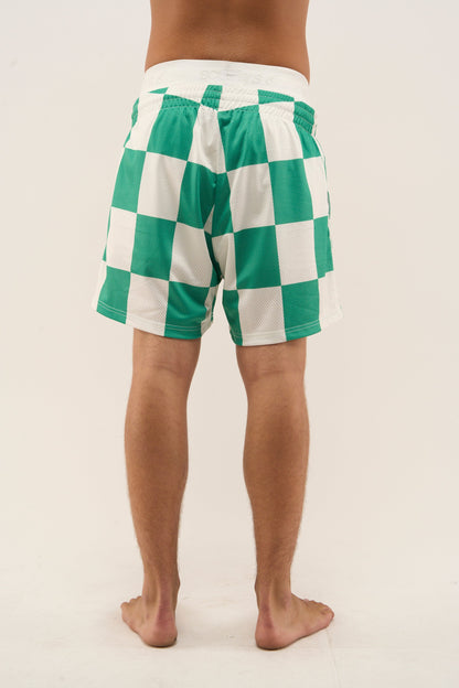 Madrid Checkered Football Shorts