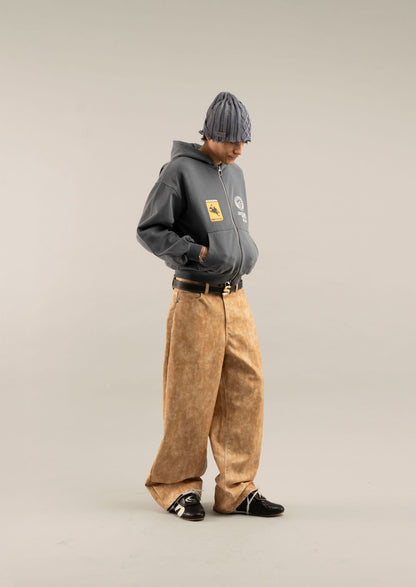 Leather Canela Jumbo Pants