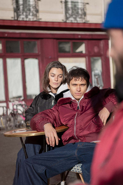 SCFF Burgundy Bomber Jacket