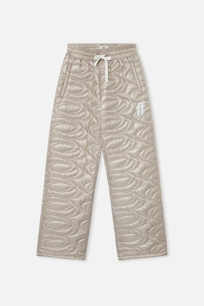 Champagne Quilted Grey Pants