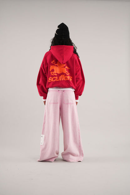 Emblem Red Hoodie