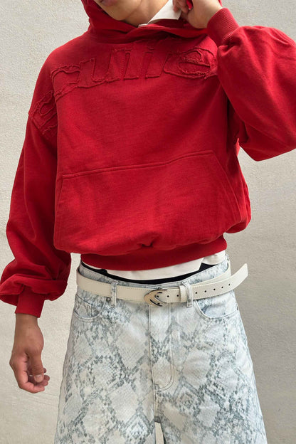 Raw Red Hoodie