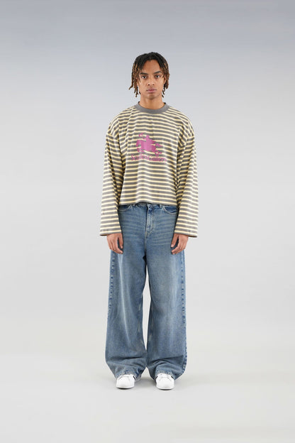 Emblem Striped Yellow Longsleeve