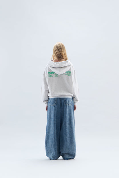 Gallery Grey Zipped Hoodie