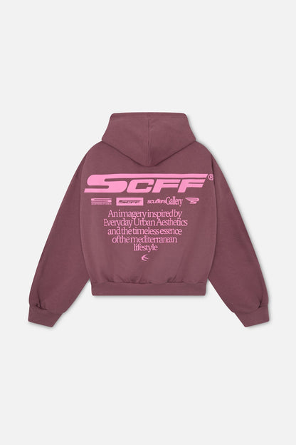 Motor Studios Burgundy Hoodie