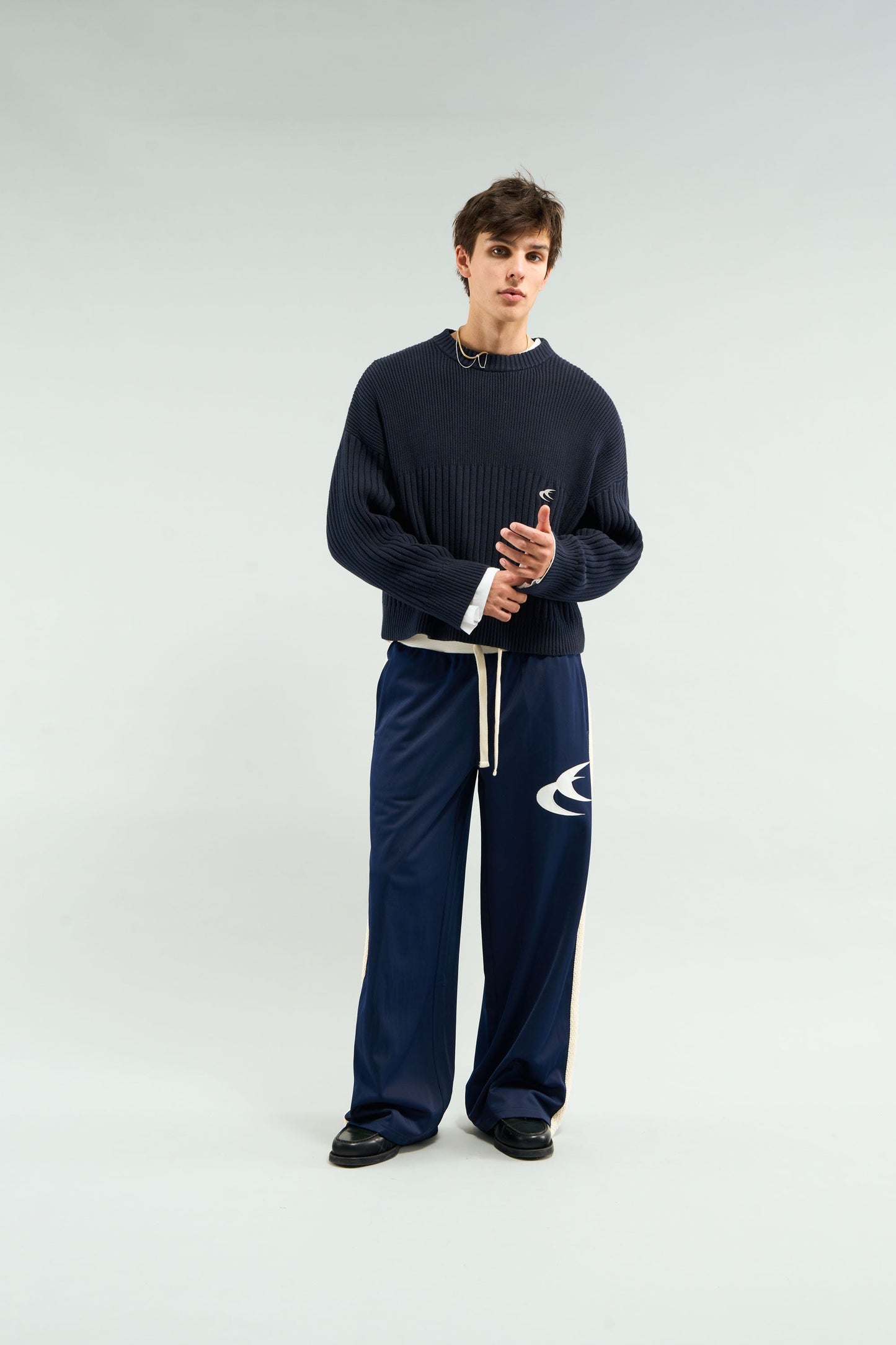 Pin Navy Knit