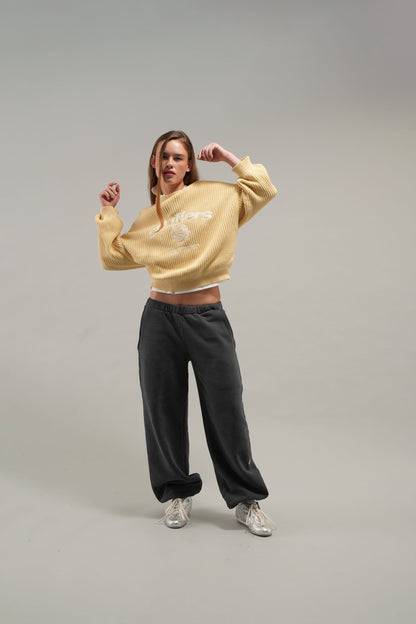 Rose Yellow Knit