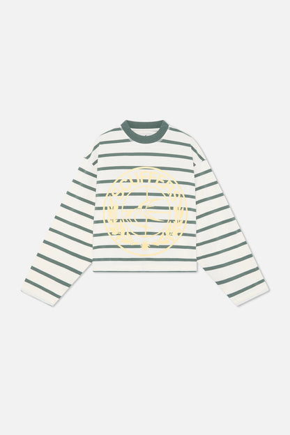 Shield Green Striped Longsleeve